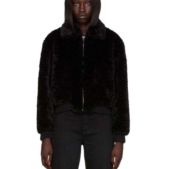 Cozy teddy/Faux fur bomber coat, Rag & Bone *mob wife look* - Picture 11 of 11